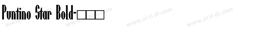 Puntino Star Bold字体转换